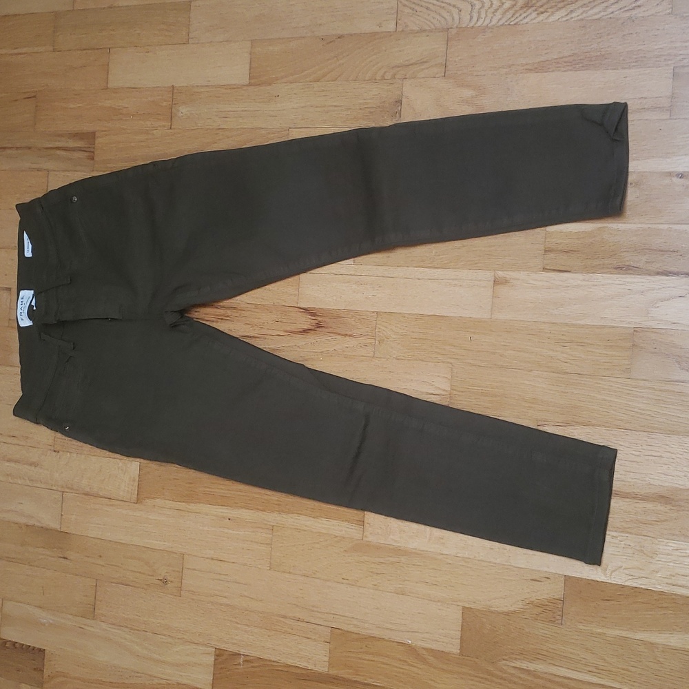 Frame skinny jeans, 27, hunter green